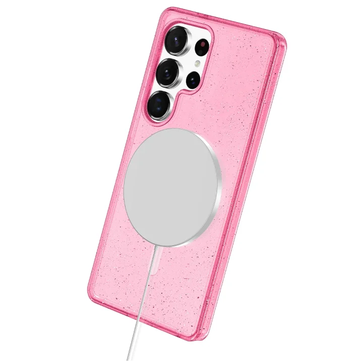 Mey İthalat®  Samsung Galaxy S25 Ultra Star Magsafe Kapak - Pembe