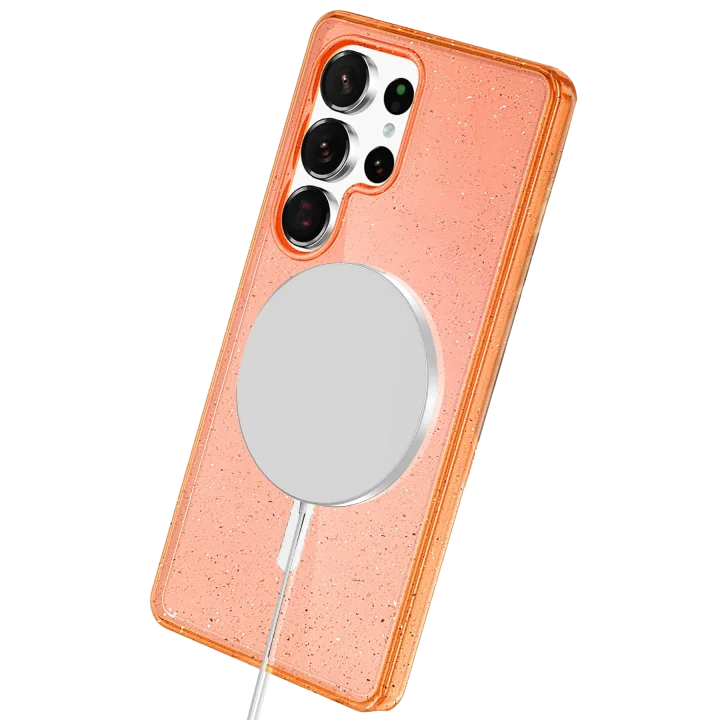 Mey İthalat®  Samsung Galaxy S25 Ultra Star Magsafe Kapak - Turuncu