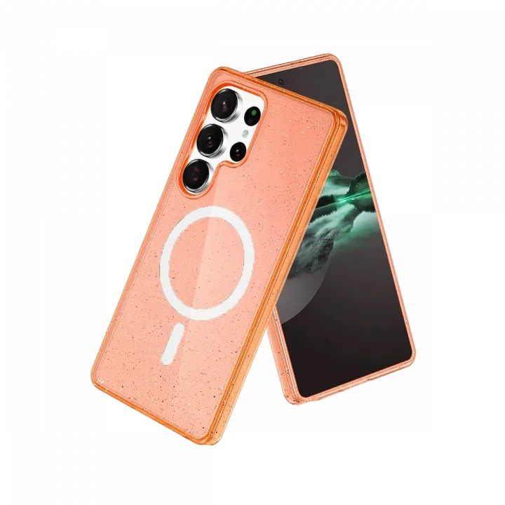 Mey İthalat®  Samsung Galaxy S25 Ultra Star Magsafe Kapak - Turuncu