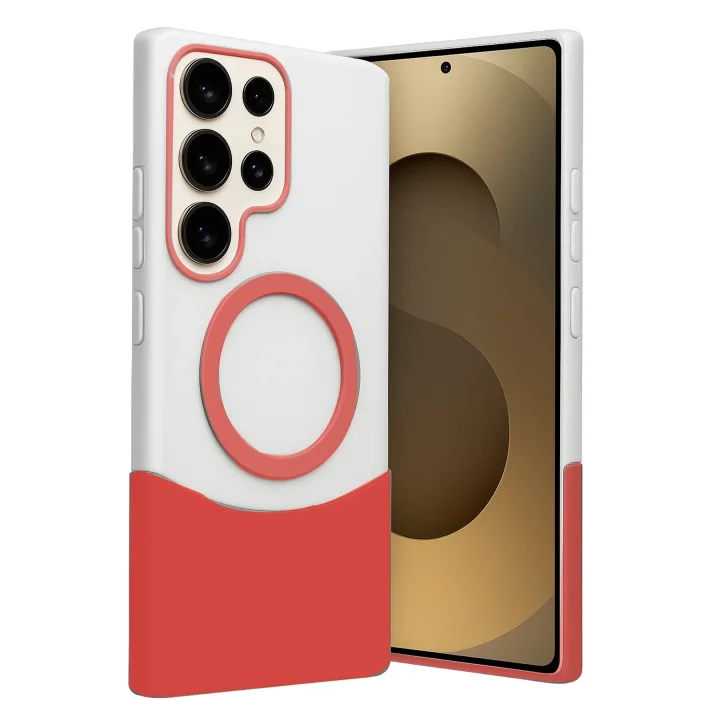 Mey İthalat®  Samsung Galaxy S25 Ultra Velar Magsafe Kapak - Kırmızı