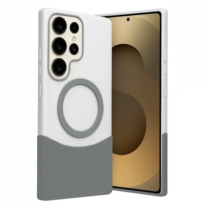 Mey İthalat®  Samsung Galaxy S25 Ultra Velar Magsafe Kapak - Natural Grey