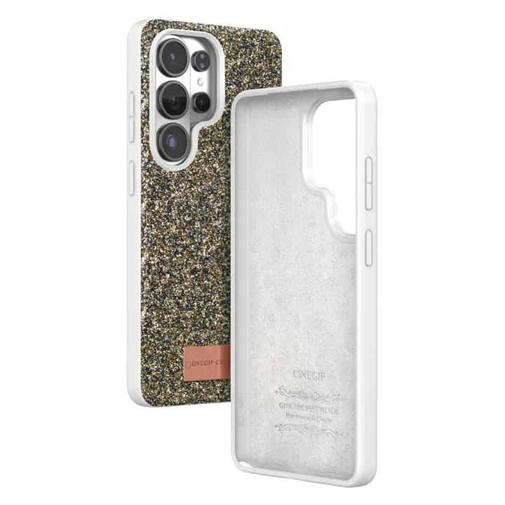 Mey İthalat®  Samsung Galaxy S26 Ultra Bright Simli Kapak - Gold