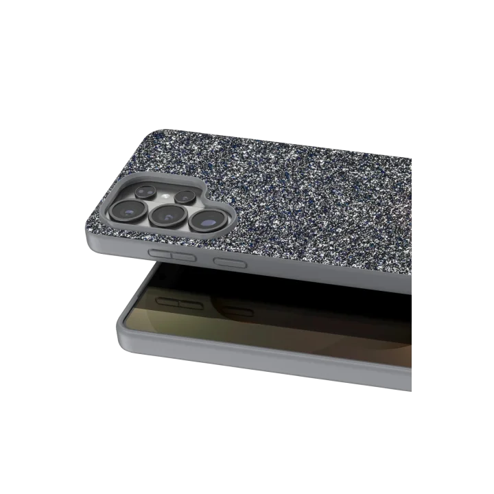 Mey İthalat®  Samsung Galaxy S26 Ultra Bright Simli Kapak - Gümüş