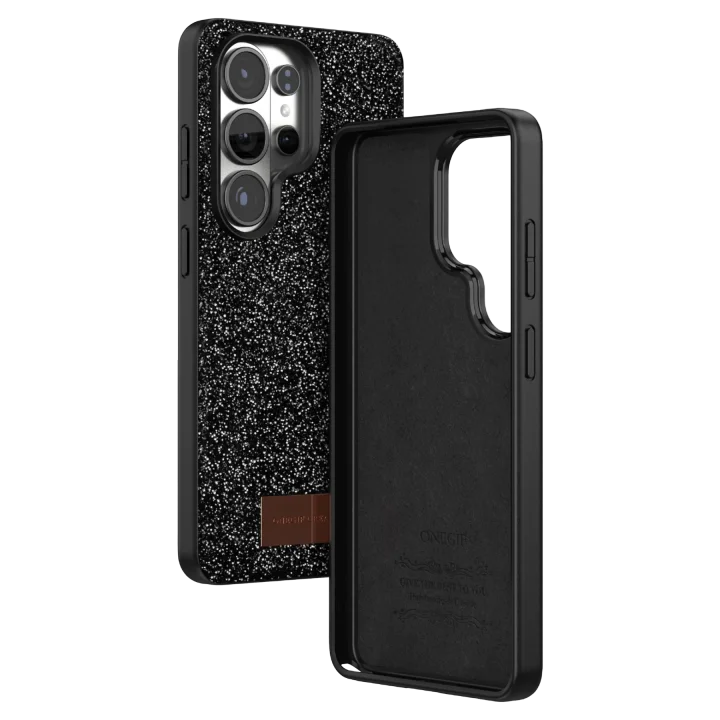 Mey İthalat®  Samsung Galaxy S26 Ultra Bright Simli Kapak - Siyah