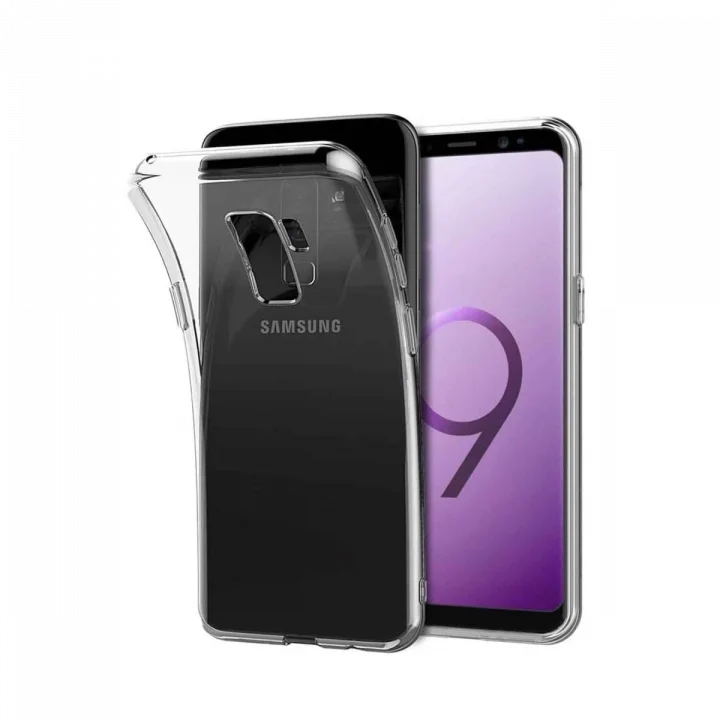 Mey İthalat®  Samsung Galaxy S9 Kılıf Lüx Şeffaf Silikon
