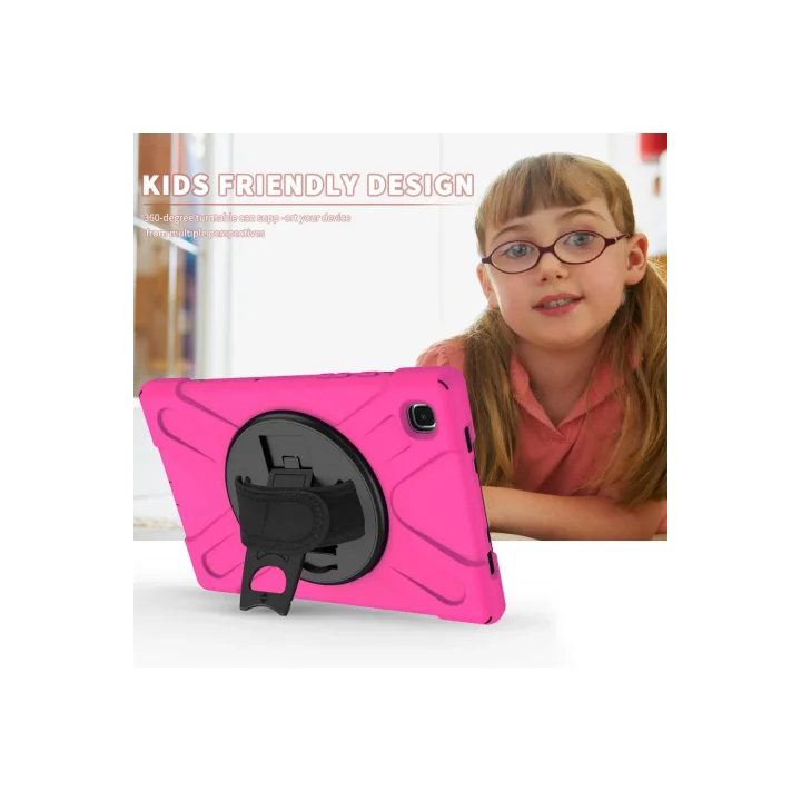 Mey İthalat®  Samsung Galaxy T220 Tab A7 Lite 8.7 Kılıf Amazing Tablet Kapak - Pembe