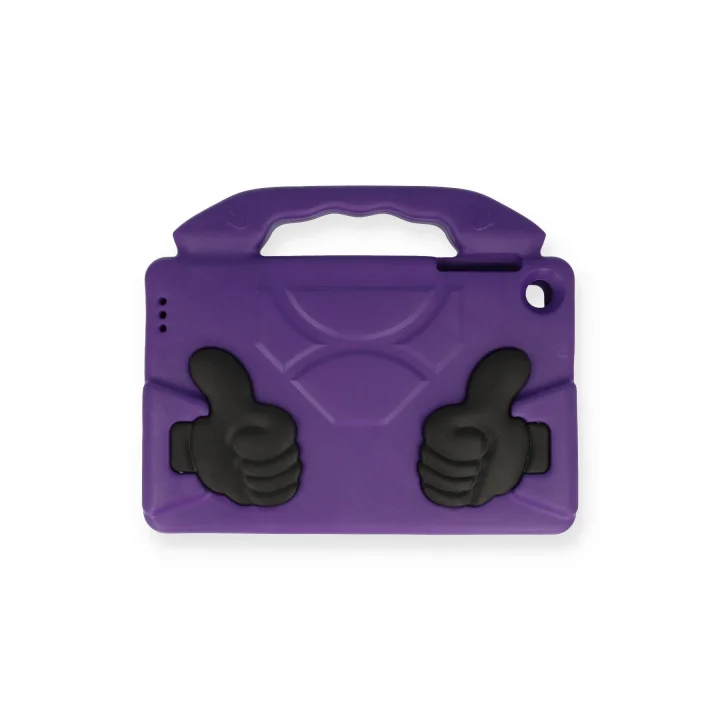 Mey İthalat®  Samsung Galaxy T220 Tab A7 Lite 8.7 Kılıf Like Stantlı Tablet Silikon - Mor