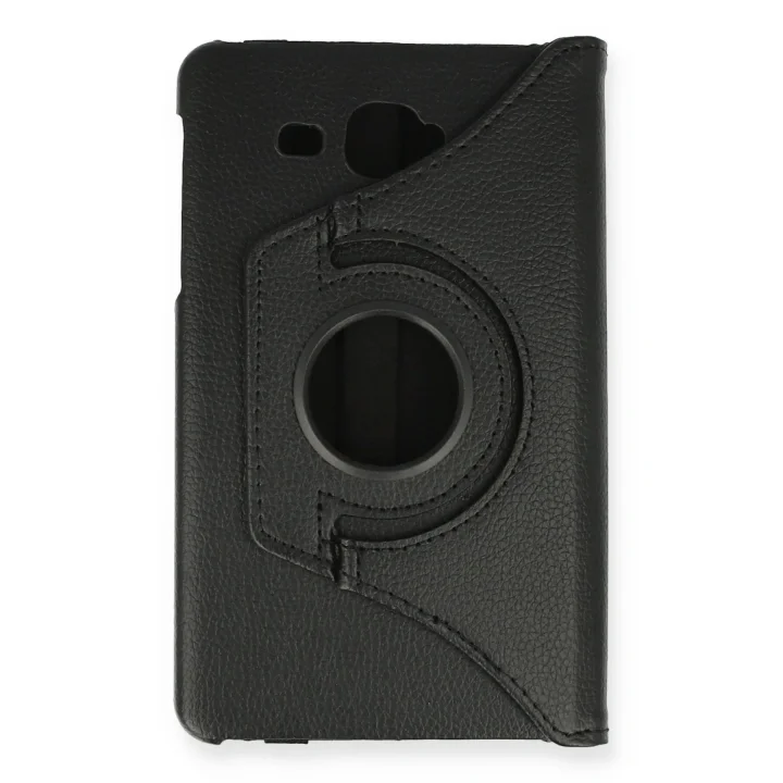 Mey İthalat®  Samsung Galaxy T280 Tab A 7 Kılıf 360 Tablet Deri Kılıf - Siyah