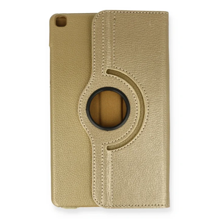 Mey İthalat®  Samsung Galaxy T290 Tab A 8 Kılıf 360 Tablet Deri Kılıf - Gold