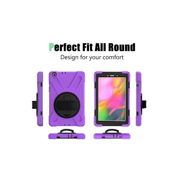 Mey İthalat®  Samsung Galaxy T290 Tab A 8 Kılıf Amazing Tablet Kapak - Mor