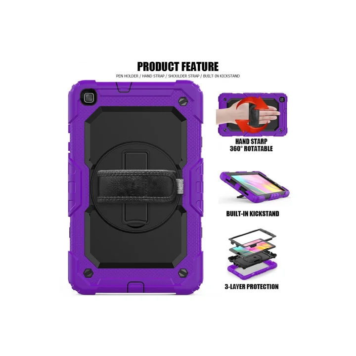 Mey İthalat®  Samsung Galaxy T290 Tab A 8 Kılıf Pars Tablet Kapak - Mor