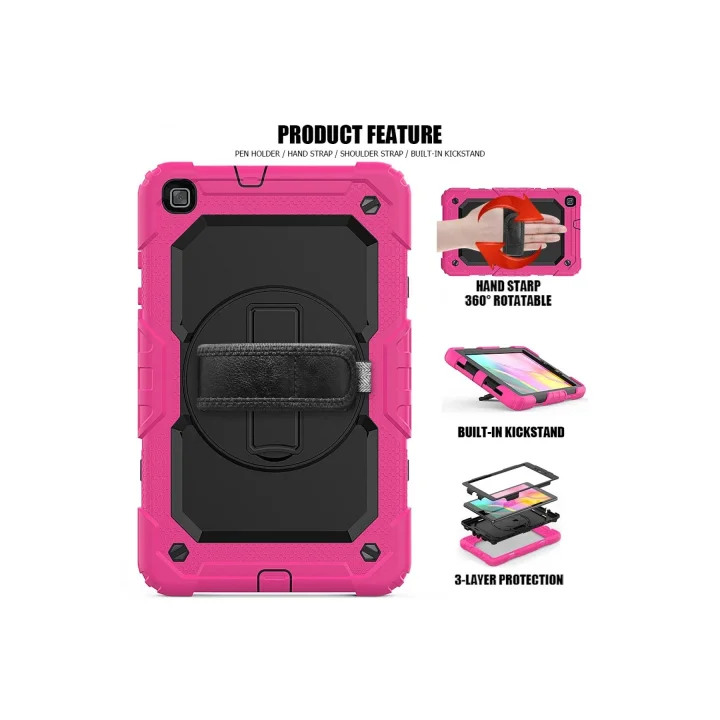 Mey İthalat®  Samsung Galaxy T290 Tab A 8 Kılıf Pars Tablet Kapak - Pembe