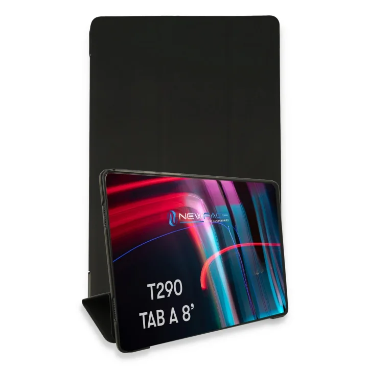 Mey İthalat®  Samsung Galaxy T290 Tab A 8 Kılıf Tablet Smart Kılıf - Siyah