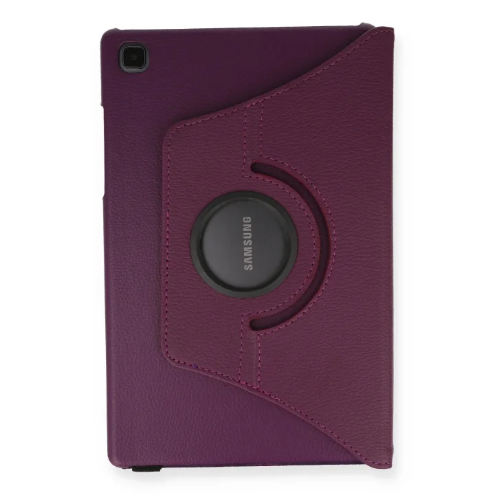 Mey İthalat®  Samsung Galaxy T500 Tab A7 10.4 Kılıf 360 Tablet Deri Kılıf - Mürdüm