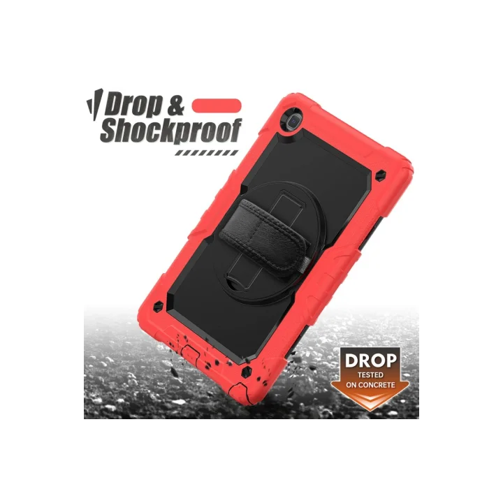 Mey İthalat®  Samsung Galaxy T500 Tab A7 10.4 Kılıf Pars Tablet Kapak - Kırmızı