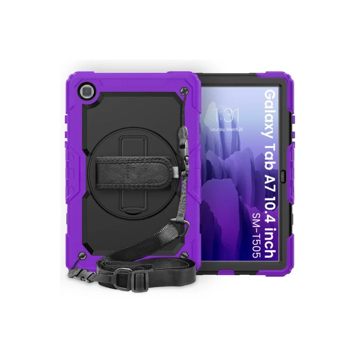 Mey İthalat®  Samsung Galaxy T500 Tab A7 10.4 Kılıf Pars Tablet Kapak - Mor