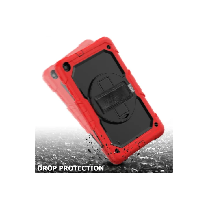 Mey İthalat®  Samsung Galaxy T510 Tab A 10.1 Kılıf Pars Tablet Kapak - Kırmızı