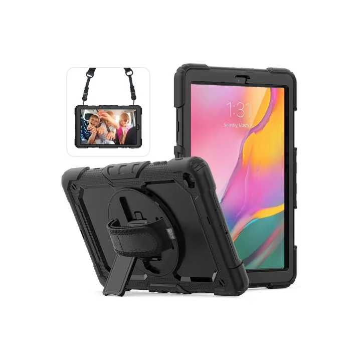 Mey İthalat®  Samsung Galaxy T510 Tab A 10.1 Kılıf Pars Tablet Kapak - Siyah