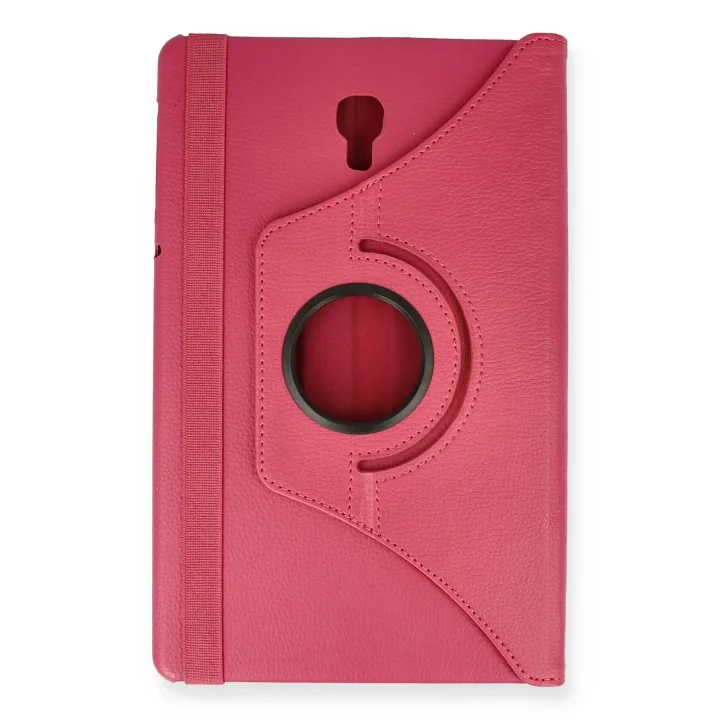 Mey İthalat®  Samsung Galaxy T590 Tab A 10.5 Kılıf 360 Tablet Deri Kılıf - Pembe