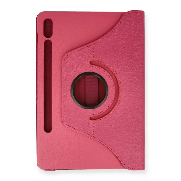 Mey İthalat®  Samsung Galaxy T860 Tab S6 10.5 Kılıf 360 Tablet Deri Kılıf - Pembe