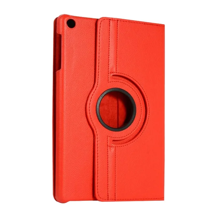 Mey İthalat®  Samsung Galaxy Tab A11 360 Tablet Deri Kılıf - Kırmızı