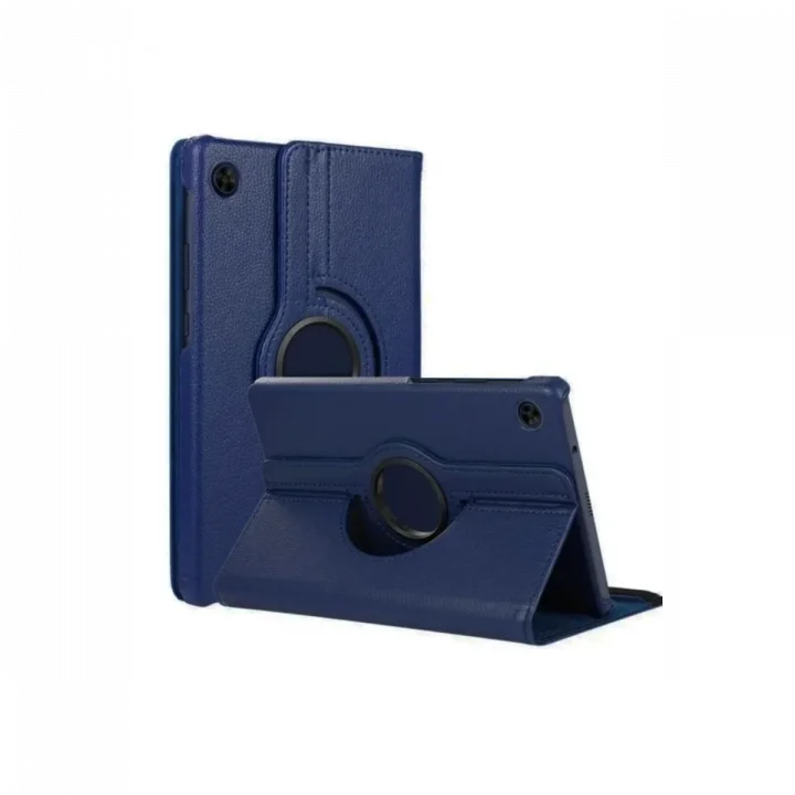 Mey İthalat®  Samsung Galaxy Tab A11 360 Tablet Deri Kılıf - Lacivert