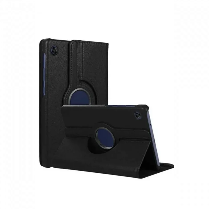 Mey İthalat®  Samsung Galaxy Tab A11 360 Tablet Deri Kılıf - Siyah