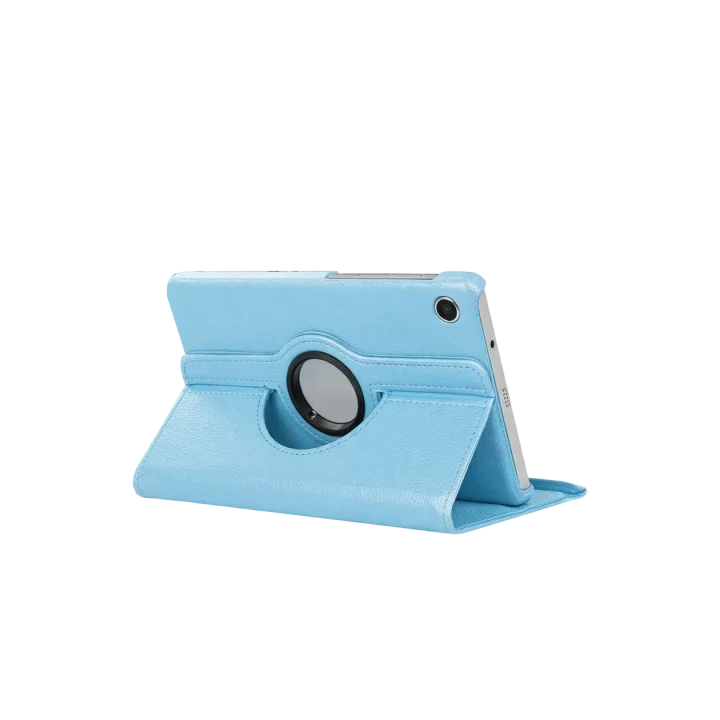 Mey İthalat®  Samsung Galaxy Tab A11 360 Tablet Deri Kılıf - Turkuaz