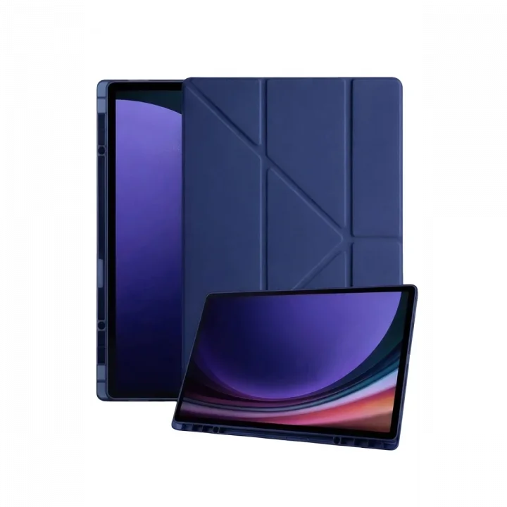Mey İthalat®  Samsung Galaxy Tab A11 Plus Kalemlikli Mars Tablet Kılıfı - Lacivert