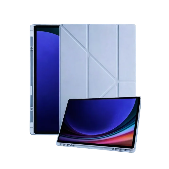 Mey İthalat®  Samsung Galaxy Tab A11 Plus Kalemlikli Mars Tablet Kılıfı - Mavi