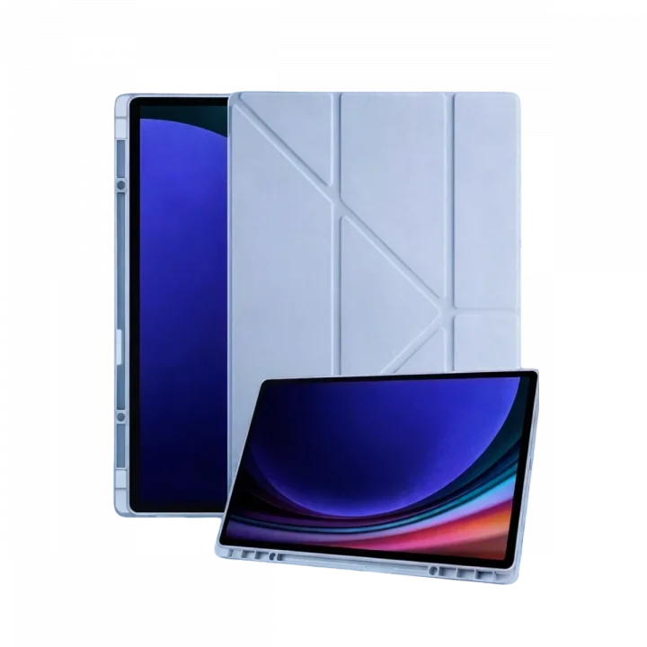 Mey İthalat®  Samsung Galaxy Tab A11 Plus Kalemlikli Mars Tablet Kılıfı - Mavi