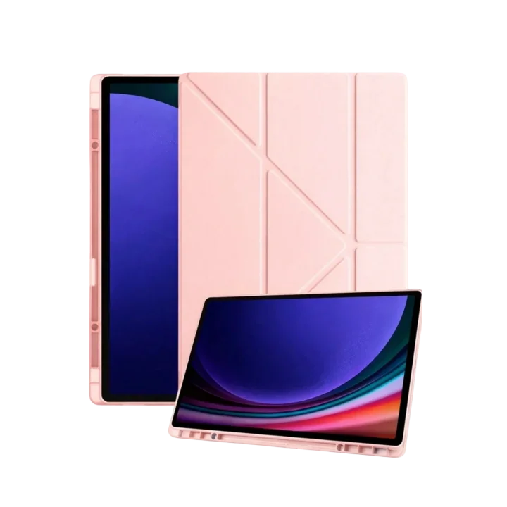 Mey İthalat®  Samsung Galaxy Tab A11 Plus Kalemlikli Mars Tablet Kılıfı - Rose Gold