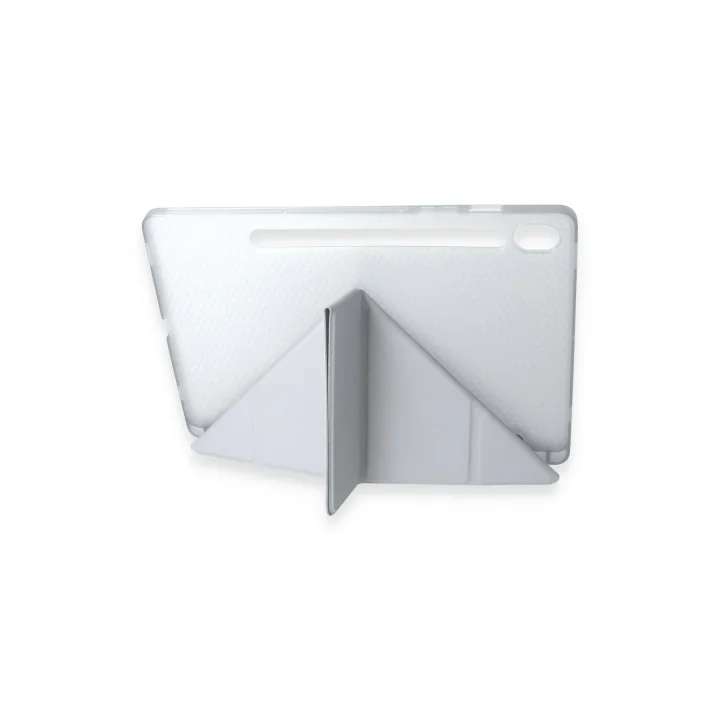 Mey İthalat®  Samsung Galaxy Tab A9 Kılıf Kalemlikli Mars Tablet Kılıfı - Gri