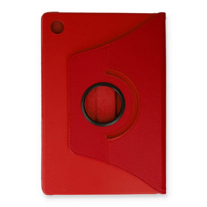Mey İthalat®  Samsung Galaxy Tab A9 Plus Kılıf 360 Tablet Deri Kılıf - Kırmızı