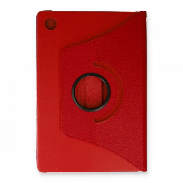 Mey İthalat®  Samsung Galaxy Tab A9 Plus Kılıf 360 Tablet Deri Kılıf - Kırmızı