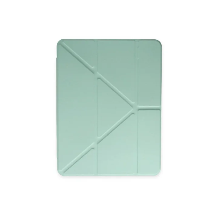 Mey İthalat®  Samsung Galaxy Tab A9 Plus Kılıf Kalemlikli Mars Tablet Kılıfı - Açık Yeşil