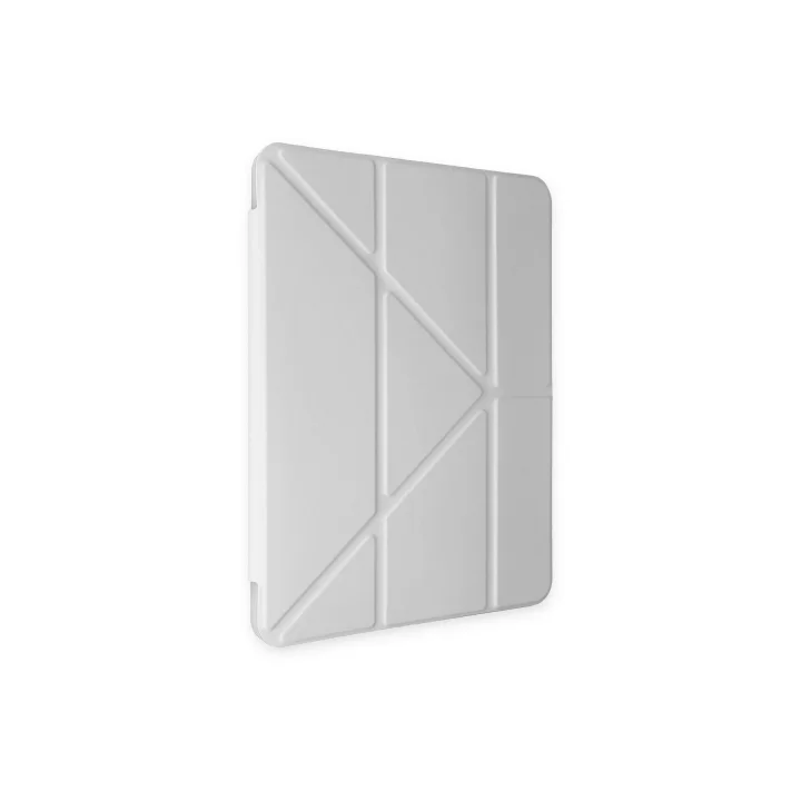 Mey İthalat®  Samsung Galaxy Tab A9 Plus Kılıf Kalemlikli Mars Tablet Kılıfı - Gri