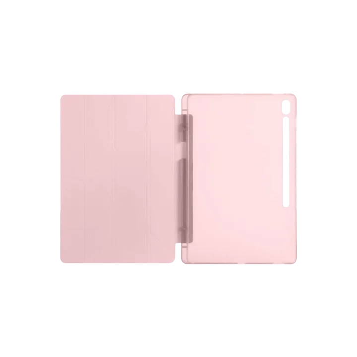 Mey İthalat®  Samsung Galaxy Tab S10 FE Plus 13.1 Kalemlikli Hugo Tablet Kılıfı - Rose Gold