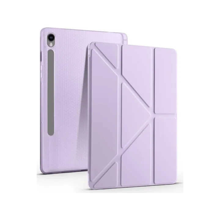 Mey İthalat®  Samsung Galaxy Tab S10 FE Plus 13.1 Kalemlikli Mars Tablet Kılıfı - Lila