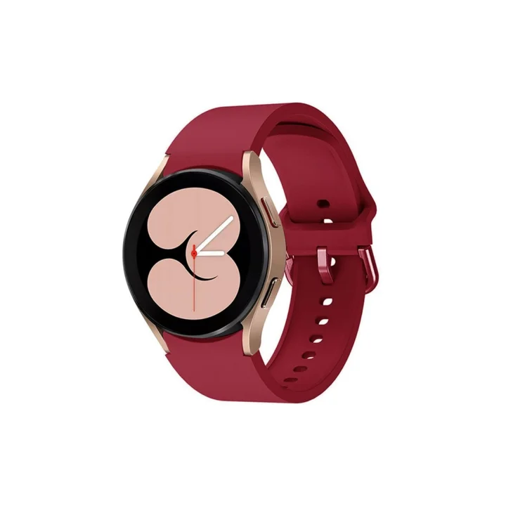 Mey İthalat®  Samsung Galaxy Watch 4 Klasik Kordon - Mürdüm
