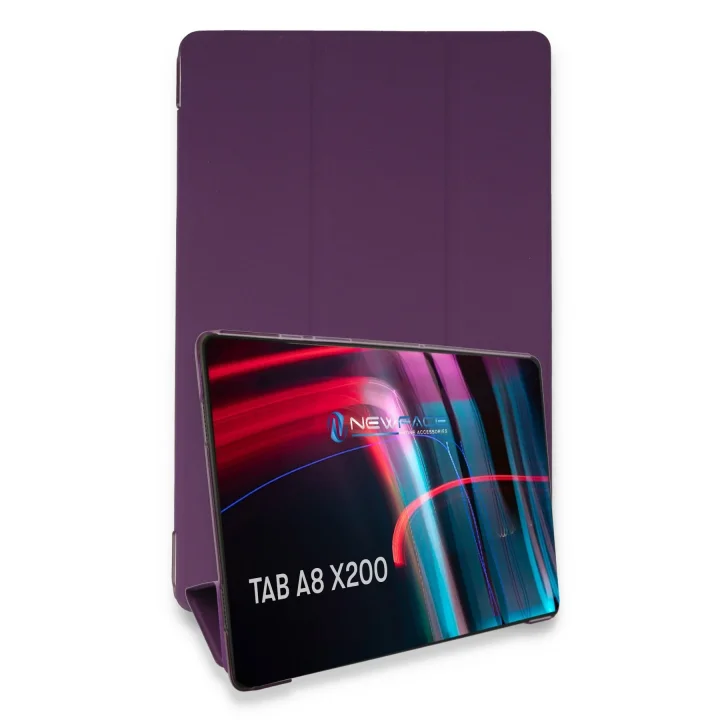 Mey İthalat®  Samsung Galaxy X200 Tab A8 10.5 Kılıf Tablet Smart Kılıf - Mor