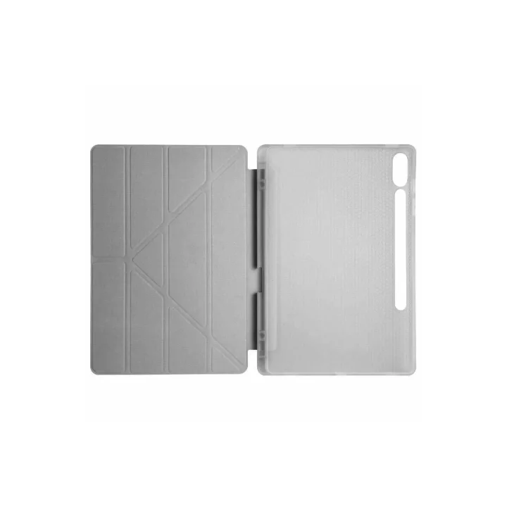 Mey İthalat®  Samsung Galaxy X610 Tab S9 FE Plus 12.4 Kılıf Kalemlikli Mars Tablet Kılıfı - Koyu Gri