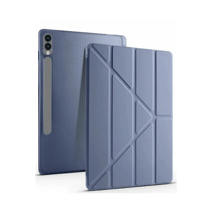 Mey İthalat®  Samsung Galaxy X610 Tab S9 FE Plus 12.4 Kılıf Kalemlikli Mars Tablet Kılıfı - Lavender