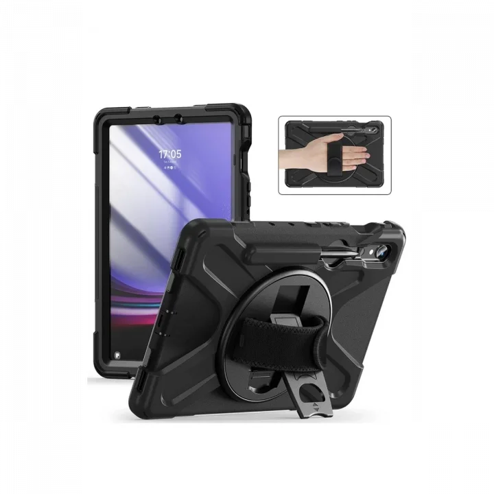 Mey İthalat®  Samsung Galaxy X730 Tab S11 Kılıf Amazing Tablet Kapak - Siyah