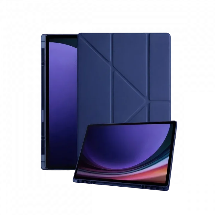 Mey İthalat®  Samsung Galaxy X930 Tab S11 Ultra 14.6 Kalemlikli Mars Tablet Kılıfı - Lacivert