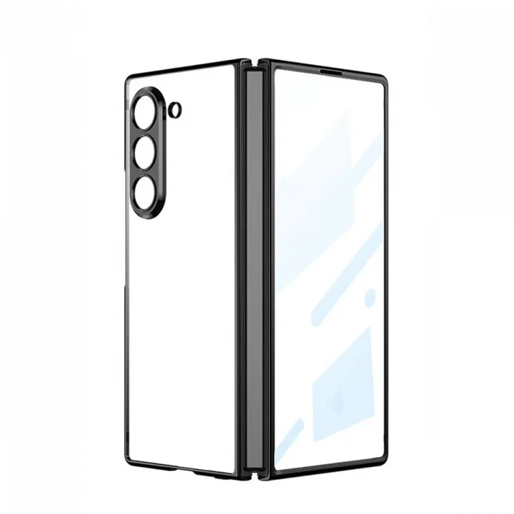 Mey İthalat®  Samsung Galaxy Z Fold 5 Kılıf Fold Element Kapak - Siyah