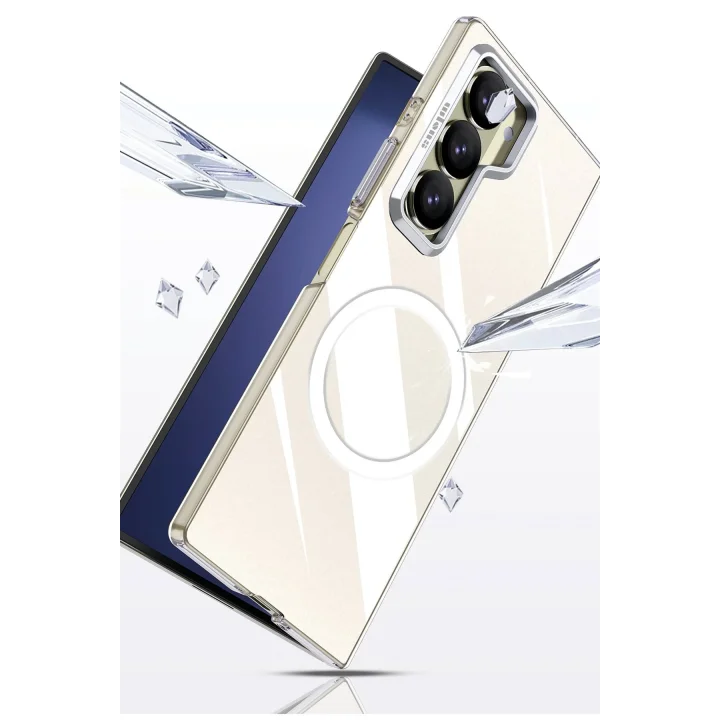 Mey İthalat®  Samsung Galaxy Z Fold 6 Crystal Magsafe Kapak - Şeffaf