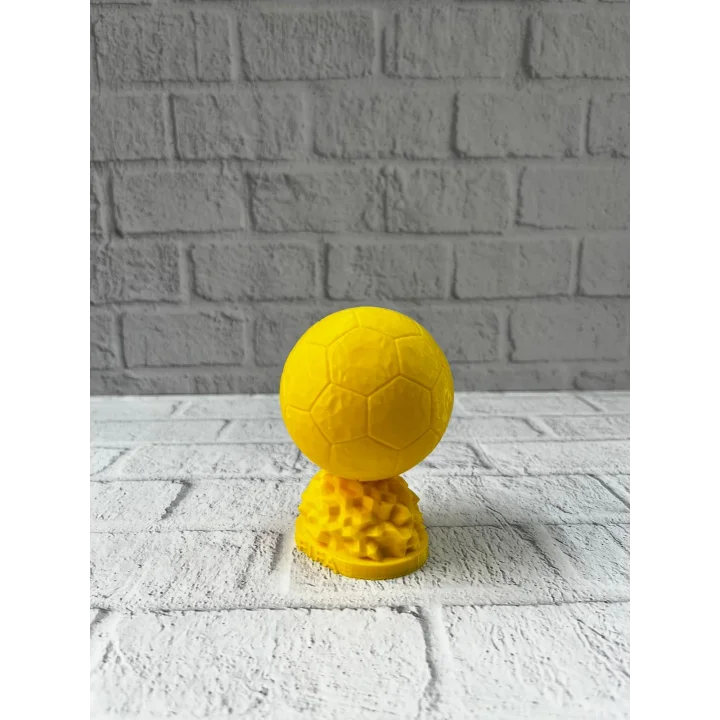 Mey İthalat® Sarı FIFA Topu Dekoratif Biblo 10cm Modern Masa Üstü Aksesuar