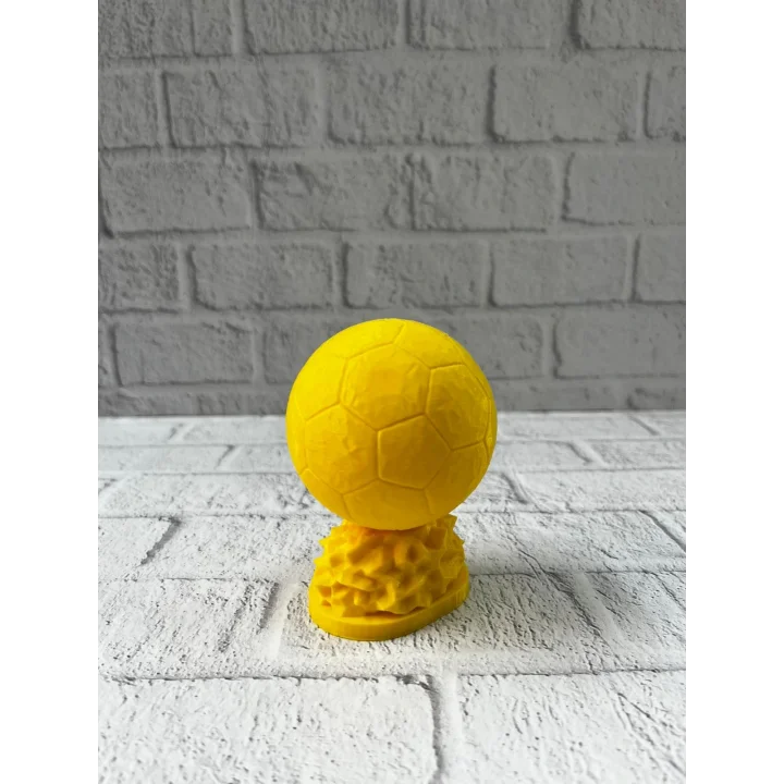 Mey İthalat® Sarı FIFA Topu Dekoratif Biblo 10cm Modern Masa Üstü Aksesuar