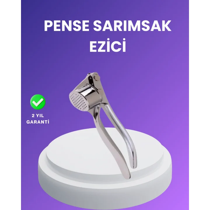 Mey İthalat® Sarımsak Presi Kolay Temizlik ve Yüksek Basınçlı Ezme